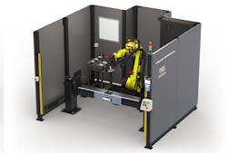 Pre-engineered robotic grinding cells streamline manufacturing, and install and set-up easily with a design that includes integrated features that deliver consistent and optimal performance, safety, and quality. Pre-engineered robotic grinding cells streamline manufacturing, and install and set-up easily with a design that includes integrated features that deliver consistent and optimal performance, safety, and quality.