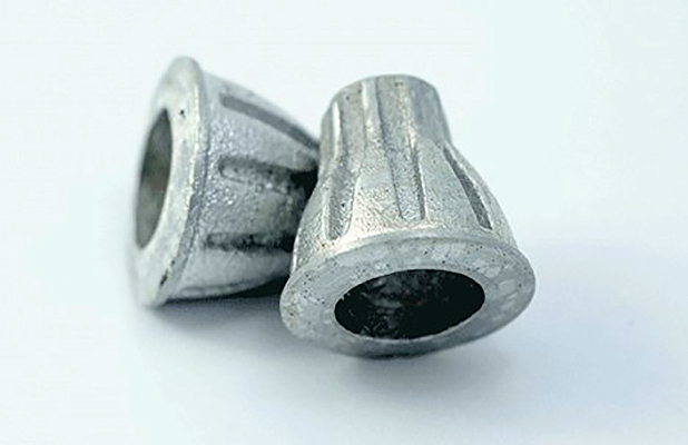 Sample parts offered as example of the parts produced by the Foundry Lab DMC technology.