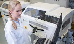 The ExOne Innovent+ binder-jet 3D printer at Fraunhofer IFAM. The ExOne Innovent+ binder-jet 3D printer at Fraunhofer IFAM.