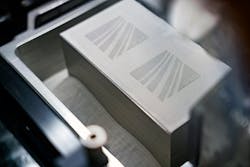 Fraunhofer IFAM in Bremen conducts research in sinter-based additive manufacturing, and offers all technologies for printing, depowdering, debinding, and sintering of metal parts. Recently, IFAM started up an ExOne X1 25Pro production-speed metal binder-jetting system, to investigate feasibility in pilot and pre-series production. Fraunhofer IFAM in Bremen conducts research in sinter-based additive manufacturing, and offers all technologies for printing, depowdering, debinding, and sintering of metal parts. Recently, IFAM started up an ExOne X1 25Pro production-speed metal binder-jetting system, to investigate feasibility in pilot and pre-series production.