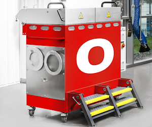 StrikoWestofen mobile pre-heating station for aluminum dosing furnace ceramic components.