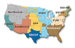 Demand Response programs are available to industrial electricity consumers from Independent System Operators in these territories: California (CAISO); New England (ISO-NE); New York (NYISO); Pennsylvania, New Jersey, Maryland (PJM); and Texas (ERCOT.)