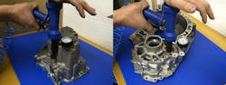Customer A (left), an automotive engine manufacturer, has so far recovered over 2,000 engine blocks using the Spot-Seal process, saving over &pound;600,000 on casting and machining costs, plus further savings related to the unrealized loss of production. Customer B (right), an automotive component supplier, used localized impregnation to correct pressure leaks on over 3,500 cast aluminum housings, saving over &euro;840,000.