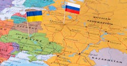 Map of Russia and Ukraine border territory, circa 2021. Map of Russia and Ukraine border territory, circa 2021.