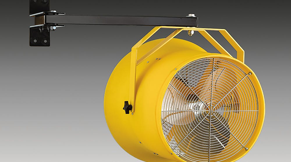 Allegro Industries&rsquo; 18-in. diameter (PN 9541-18) high-output fan with three blades.