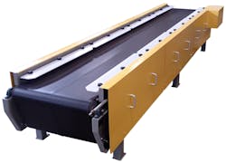 Vibratory belt conveyor from Best Process Solutions. Vibratory belt conveyor from Best Process Solutions.