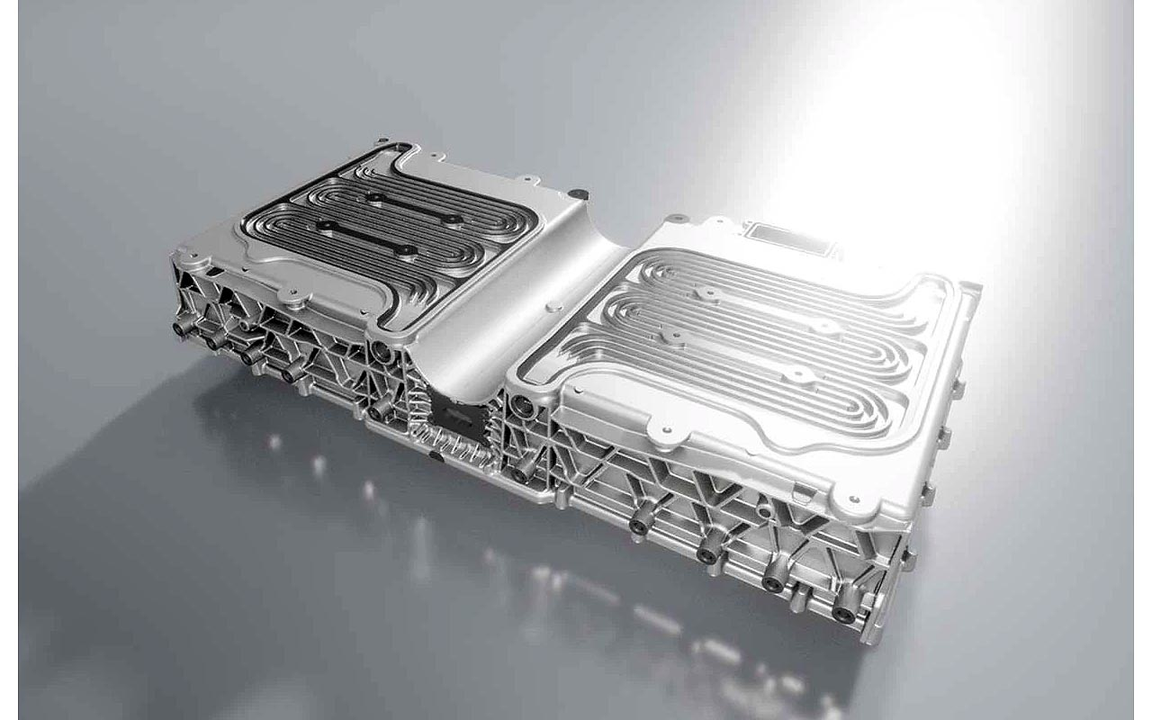 An EV battery housing developed by GF Casting Solutions in partnership with Renault.