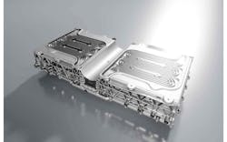 An EV battery housing developed by GF Casting Solutions in partnership with Renault. An EV battery housing developed by GF Casting Solutions in partnership with Renault.