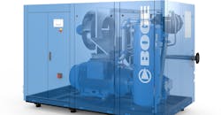 The latest-model BOGE S-4 series air compressor – the 90-kW S 91-4 – is also the most efficient screw compressor in its class, able to produce free air delivery at low specific-power consumption when compared with its competitors. The latest-model BOGE S-4 series air compressor – the 90-kW S 91-4 – is also the most efficient screw compressor in its class, able to produce free air delivery at low specific-power consumption when compared with its competitors.