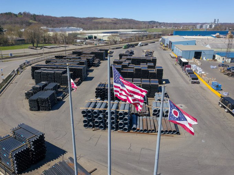 McWane Ductile Ohio pipe products, Coshocton, Ohio.