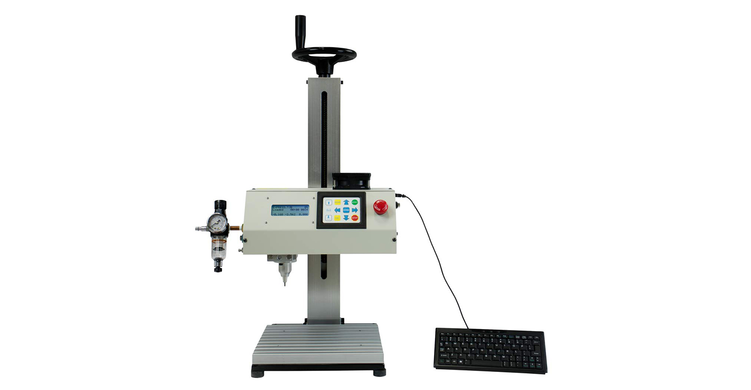 Kwik Mark Inc.&rsquo;s U.S.-built iTeach dot-peen marker.