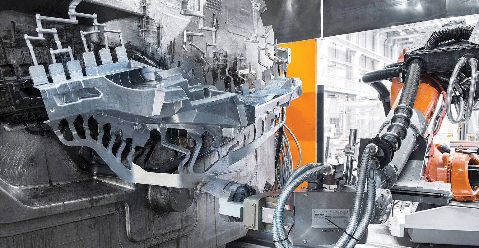 A high-pressure diecasting cell, where lubricants under pressure are used to cool high-value equipment &ndash; and workers may be present.