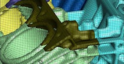 FLOW-3D Finite element mesh. FLOW-3D Finite element mesh.