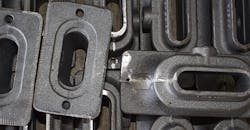 Iron castings are a typical example of the types of discrete manufactured parts that must be conveyed as they cool. Iron castings are a typical example of the types of discrete manufactured parts that must be conveyed as they cool.