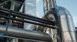 Complex plant exhaust system. Complex plant exhaust system.