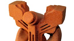 Upper front side of complicated sand casting core of compressor. Upper front side of complicated sand casting core of compressor.