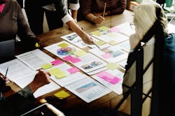 Marketing team works organizes a program. Marketing team works organizes a program.