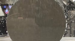 A billet of Vortex® steel can be seen venting in water at 10 PSI. A billet of Vortex® steel can be seen venting in water at 10 PSI.