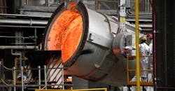 Ladle heating at the Naval Foundry and Propeller Center, Philadelphia. Ladle heating at the Naval Foundry and Propeller Center, Philadelphia.