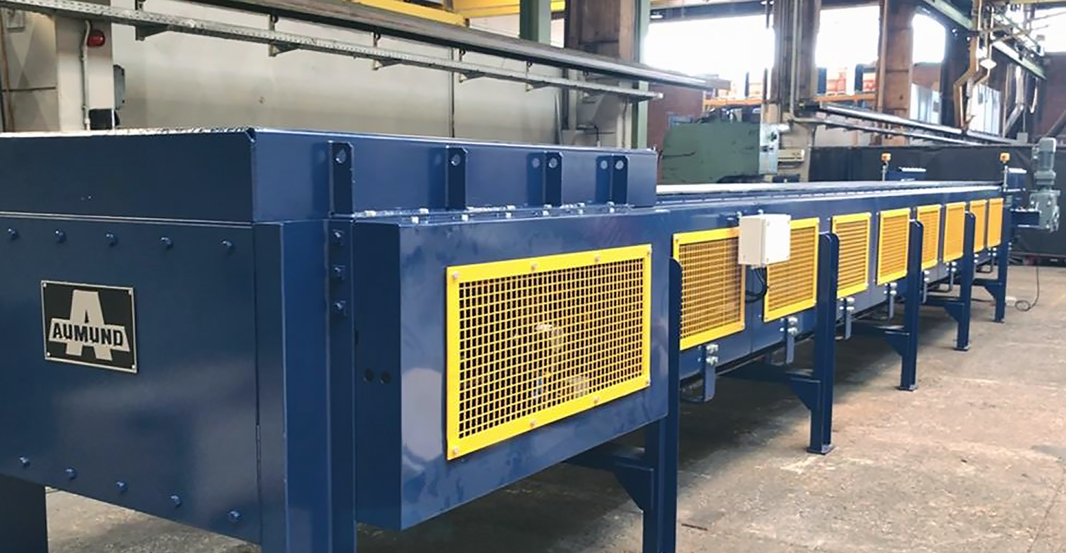 AUMUND F&ouml;rdertechnik Flat Plate Conveyor.