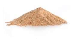 A pile of industrial sand. A pile of industrial sand.