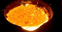 Steelmakers recognize that finished products’ surface defect rates are associated with any oxygen level above 1 PPM (0.0001%), yet in iron melting and pouring no correlation has been established to pin the free-oxygen atom's presence to an elevated casting scrap rate. Steelmakers recognize that finished products’ surface defect rates are associated with any oxygen level above 1 PPM (0.0001%), yet in iron melting and pouring no correlation has been established to pin the free-oxygen atom's presence to an elevated casting scrap rate.