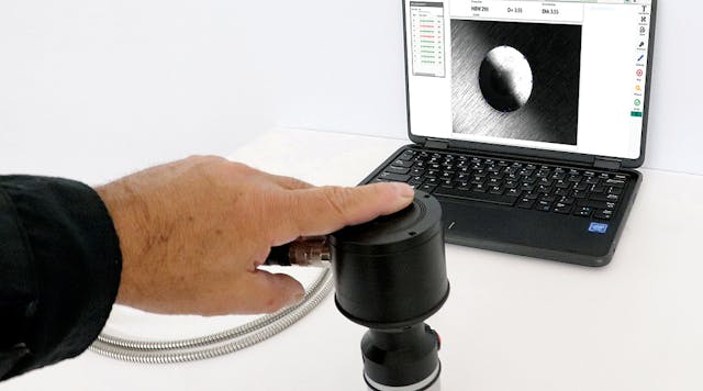 The system uses a compact scanning head attached to a computer using B.O.S.S software to measure impression diameters in seconds, and yields a measurement resolution of 0.01mm.
