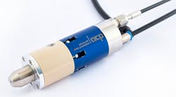 The wear-free two-substance ring nozzle generates a pulsed jet. It contains a valve specially developed for this purpose and achieves pulse times as fast as 20 milliseconds. The wear-free two-substance ring nozzle generates a pulsed jet. It contains a valve specially developed for this purpose and achieves pulse times as fast as 20 milliseconds.