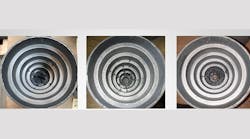 A large step cone, GJL. Casting temperature: 1410-1420 °C. Water-based coating, approximately 300-µm layer thickness. A large step cone, GJL. Casting temperature: 1410-1420 °C. Water-based coating, approximately 300-µm layer thickness.