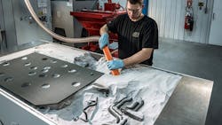 Magellan uses 3D sand printing to produce complex aerospace systems, in addition to robotics, automated pouring and finishing, and digital radiography. Magellan uses 3D sand printing to produce complex aerospace systems, in addition to robotics, automated pouring and finishing, and digital radiography.