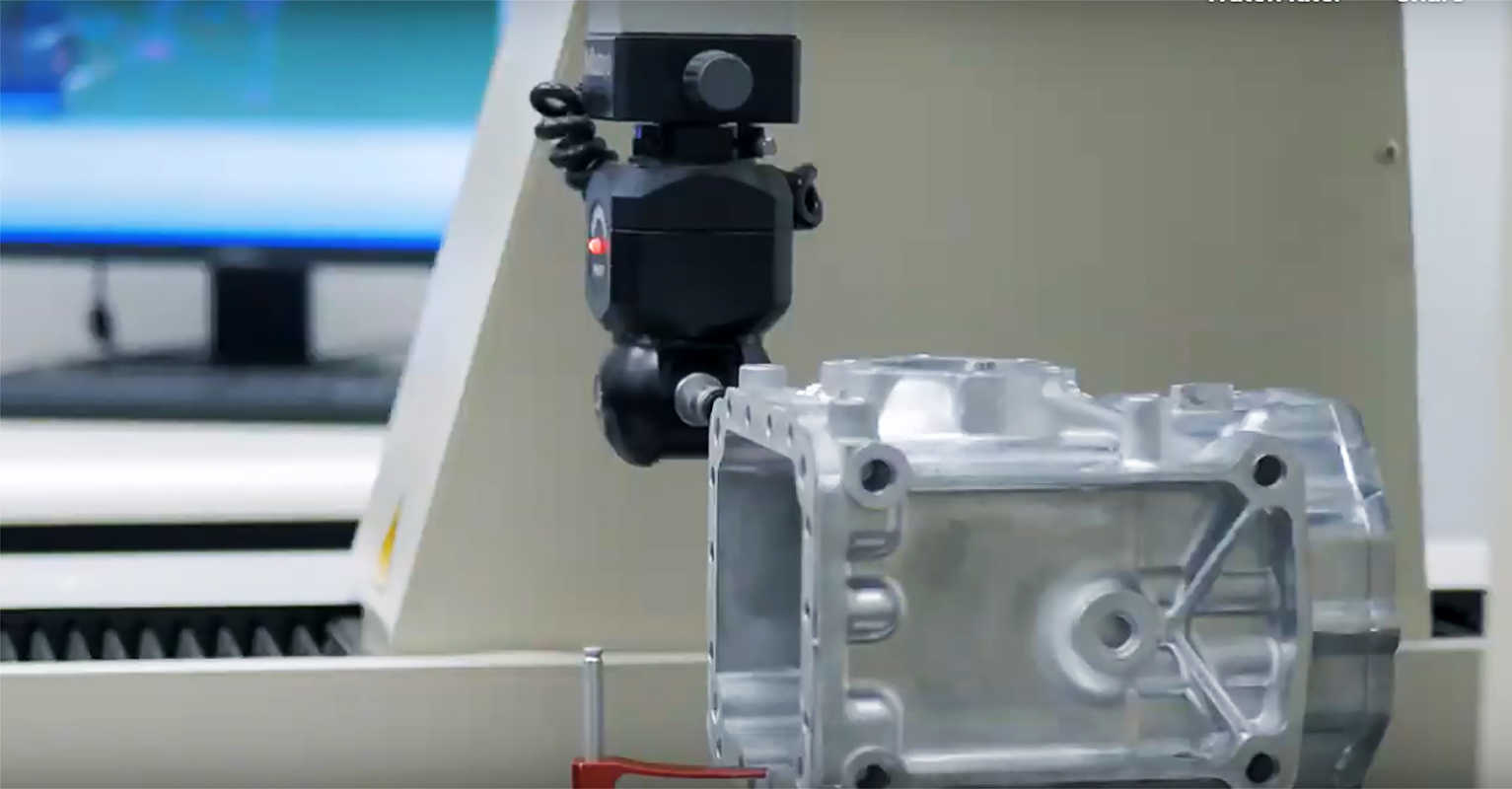 Laser-gauge CMM for dimensional inspection at Dart Die Casting, Alsip, IL.