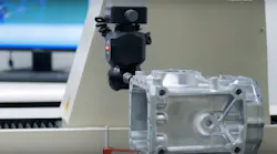 Laser-gauge CMM for dimensional inspection at Dart Die Casting, Alsip, IL.