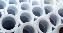 Plastic pipes. Plastic pipes.