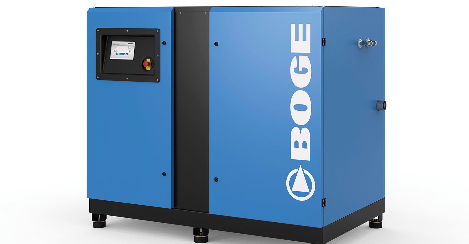 Compact S-4 series screw compressor for the 45- to 160-kW performance range.