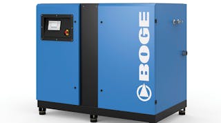 Compact S-4 series screw compressor for the 45- to 160-kW performance range.