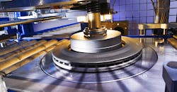 Brake disc in-line quality inspection. Brake disc in-line quality inspection.