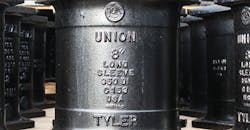 A ductile iron sleeve produced by Tyler Union, Anniston, Alabama. A ductile iron sleeve produced by Tyler Union, Anniston, Alabama.