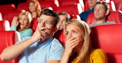 Friends watching a movie. Friends watching a movie.