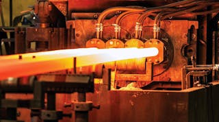 Continuous casting of iron billets is essentially a permanent molding process, according to the researcher modeling iron casting at Tasso A/S.