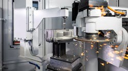 The Maus 600 automated grinding cell at Schmiedeberger Giesserei, Germany. The Maus 600 automated grinding cell at Schmiedeberger Giesserei, Germany.