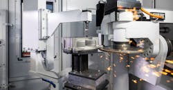 The Maus 600 automated grinding cell at Schmiedeberger Giesserei, Germany. The Maus 600 automated grinding cell at Schmiedeberger Giesserei, Germany.