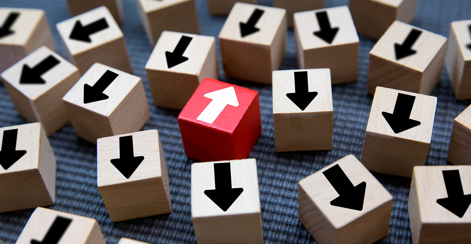 'Change to success' concept on wooden blocks.