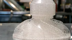 An SLA pattern for investment casting, produced by 3D Systems’ ProX 800 stereolithography.