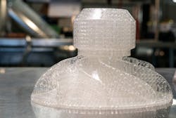 An SLA pattern for investment casting, produced by 3D Systems’ ProX 800 stereolithography. An SLA pattern for investment casting, produced by 3D Systems’ ProX 800 stereolithography.