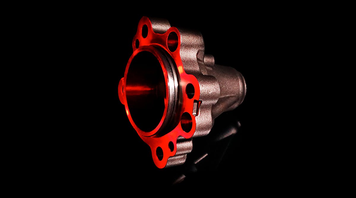 An investment-cast lawnmower engine part, produced by Texmo Precision Castings.