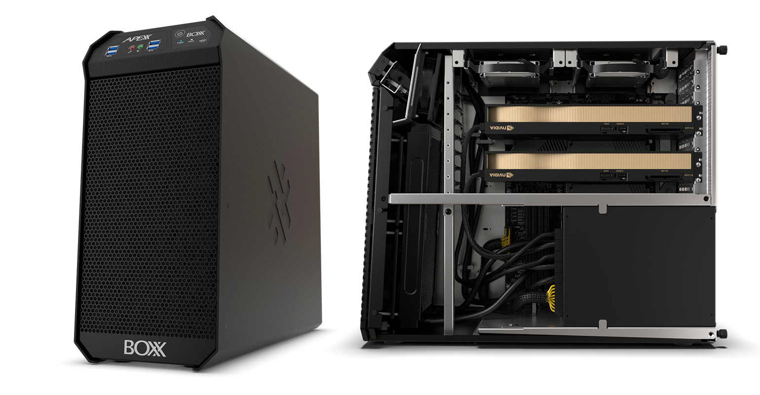 Boxx Technologies' APEXX S3 workstation featuring Intel&circledR; Core&trade; i7 and i9 14th gen processors.
