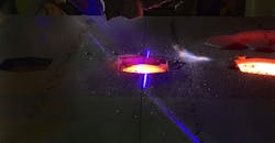 pour-tech AB’s EASYpour®™ laser-based automated mold-filling technology. pour-tech AB’s EASYpour®™ laser-based automated mold-filling technology.