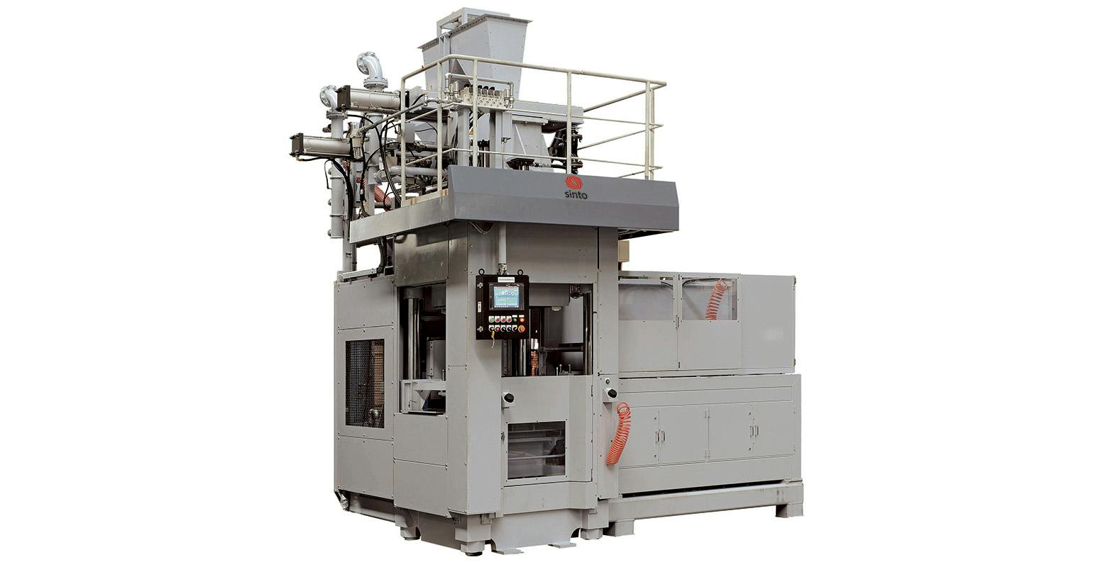 Sinto America Inc.&rsquo;s FBMX series flaskless machine performs a two-stage mold compaction process. Stage 1 is a pre-compaction via top- or under-aeration sand filling; Stage 2 is performed by secondary compaction involving double-sided squeezing.