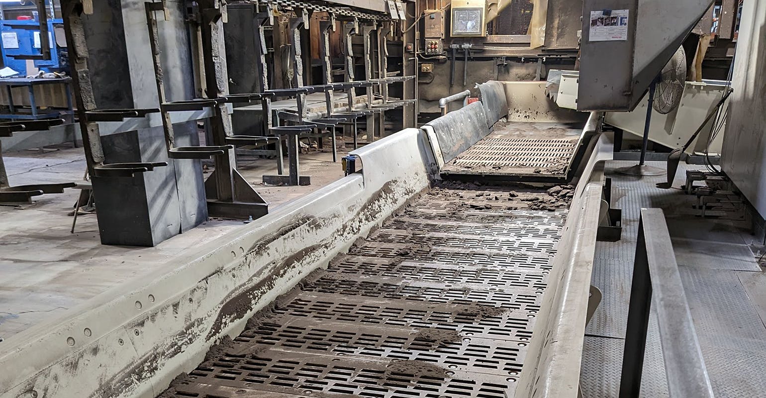 Joest sand shaker system at Wabash Castings Inc.