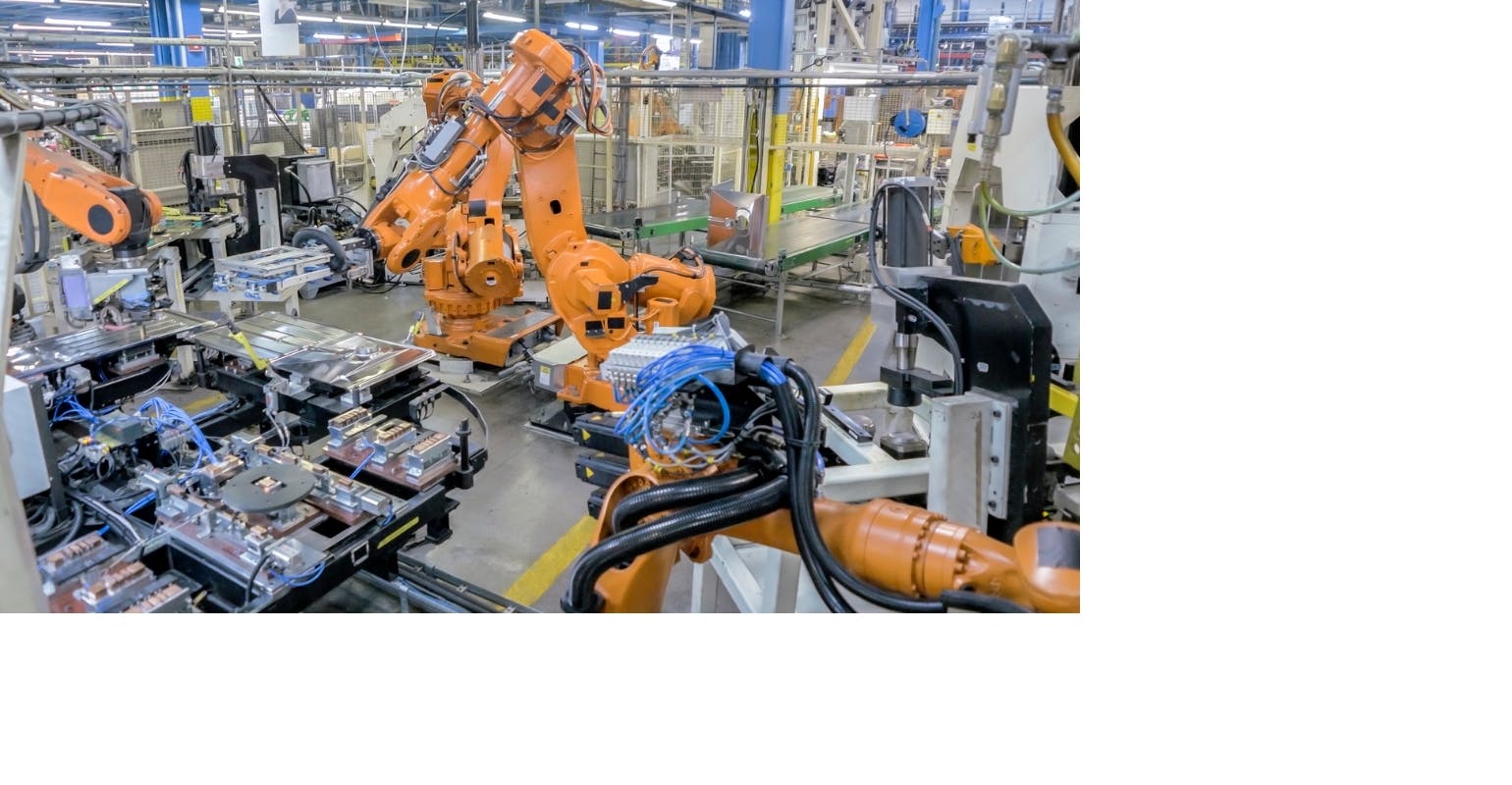 An industrial robot installation.